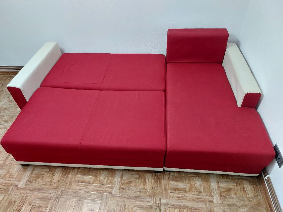 Coltar extensibil dreapta cu ladă 223 x 139 x 85 cm