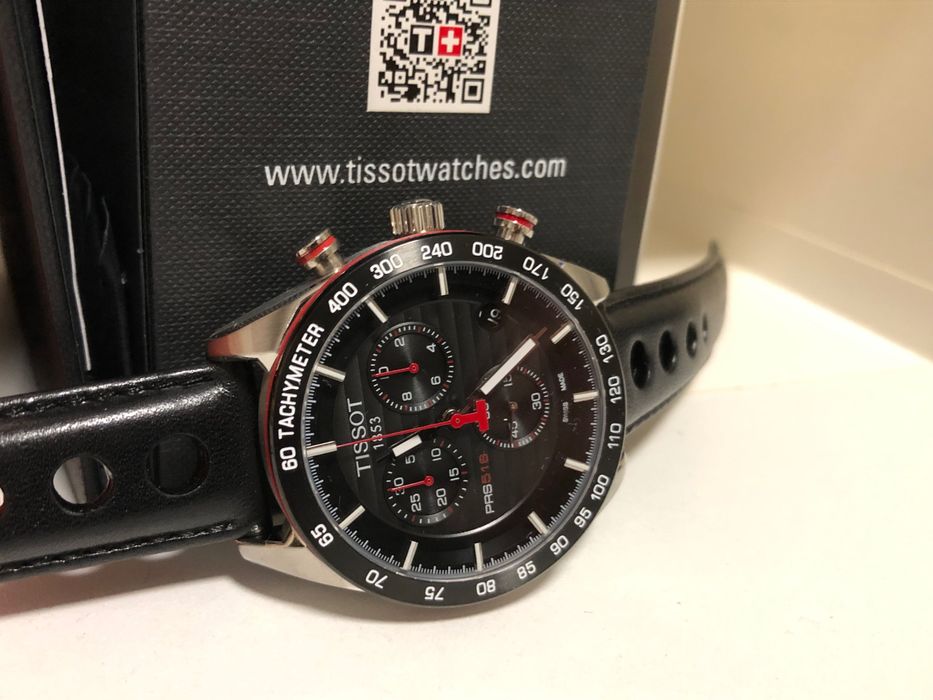 Ceas Tissot PRS 516 Chronograph Red & Silver