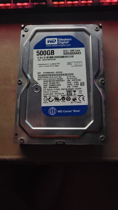 Продам WD blue 500 gb