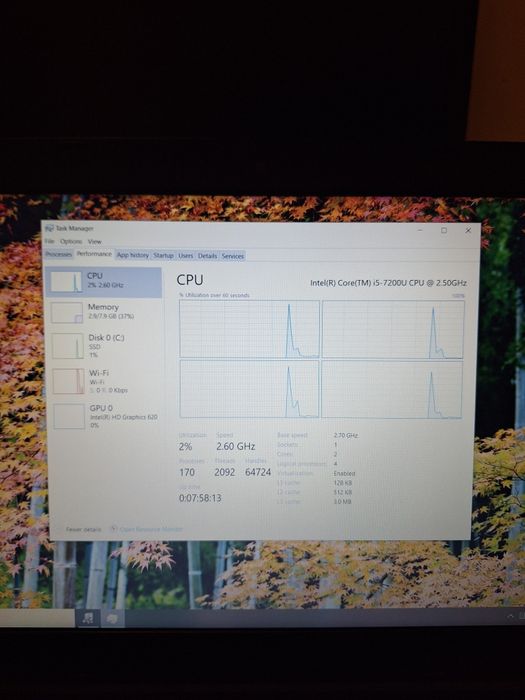 Laptop Lenovo Thinkpad L570 , FullHD , i5-7200U , 8 GB ddr4 , SSD 240