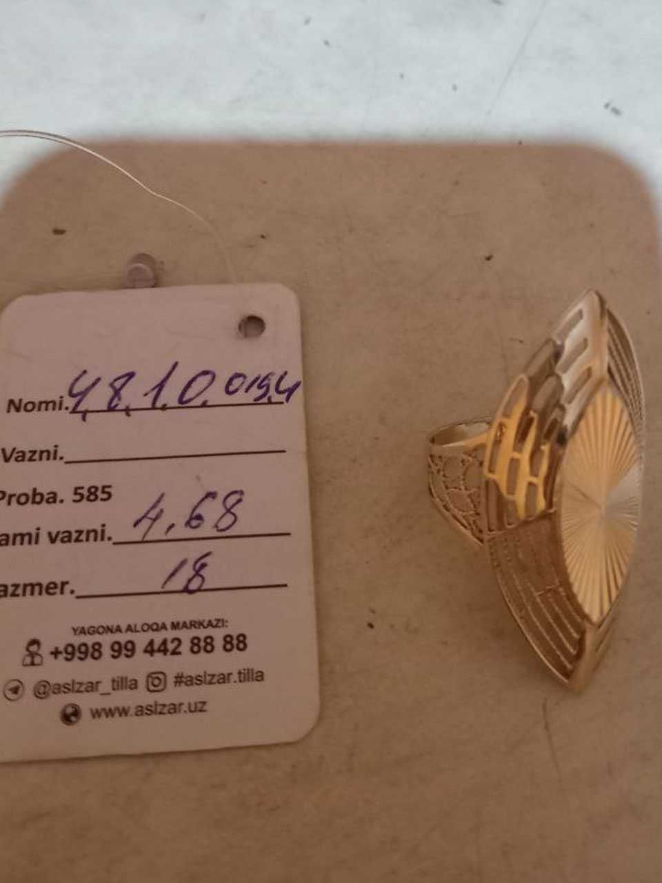 Tilla uzuklar xotiladi xolati yangi