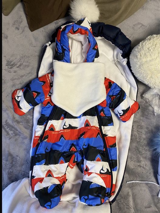 Зимний Комбез + конверт для новорожденных