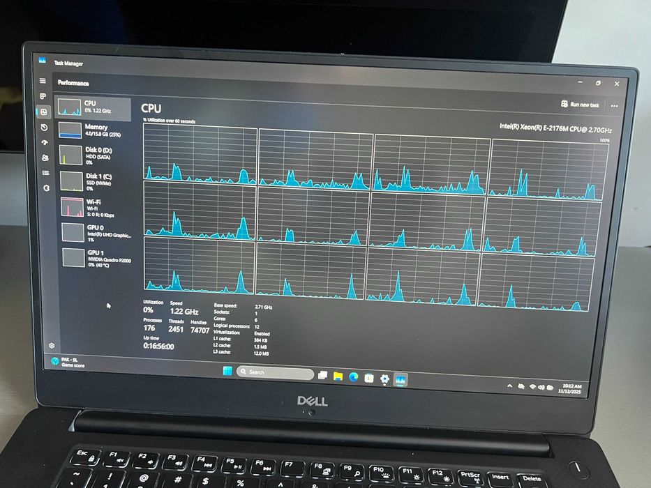 Dell Precision 5530 | Xeon E-2176M | Quadro P2000 | 16GB |512SSD + 1TB