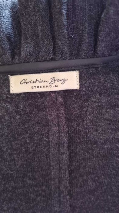 Cardigan gri Christian Berg, marimea L, lana 100%, neintepacioasa