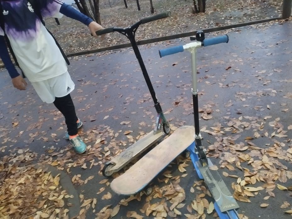 2 самоката и 1 скейт