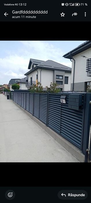 Construim la comanda dvs. garduri si porti din:
- panouri stil jaluzea