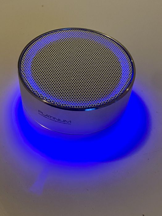 Boxă portabilă bluetooth - Platinum cu LED albastru și microfon