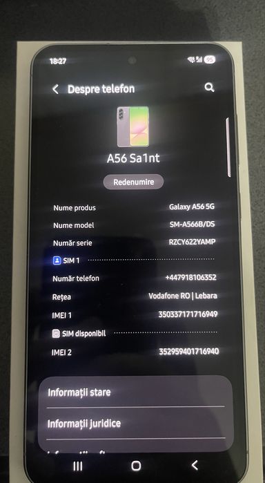 Samsung Galaxy A56 2025 full box