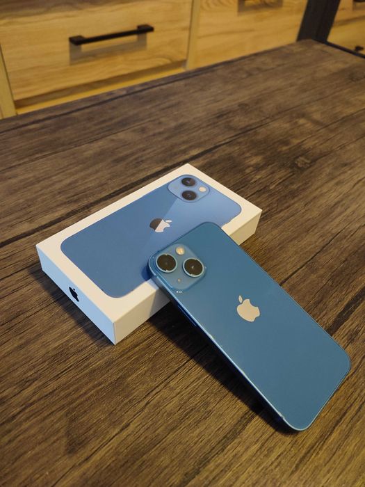 iPhone 13 mini Blue 128GB – Impecabil + Cutie + 12 Huse BONUS + Cablu