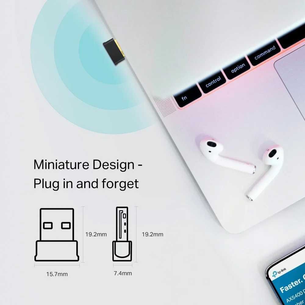 Wi-Fi адаптер TP-LINK Archer T2UB Nano Сверхкомпактный