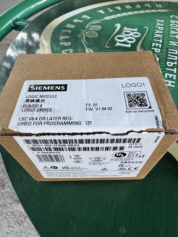 PLC контролер Siemens 6ED1052-1MD08-0BA1 12 V DC, 24 V DC