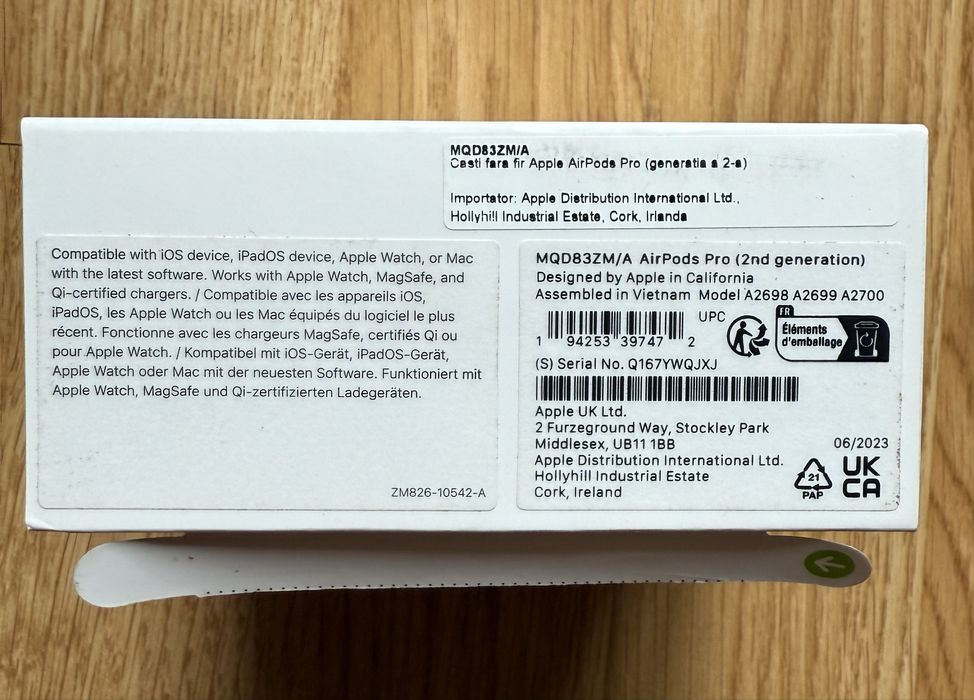 Casti originale Apple Airpods Pro 2