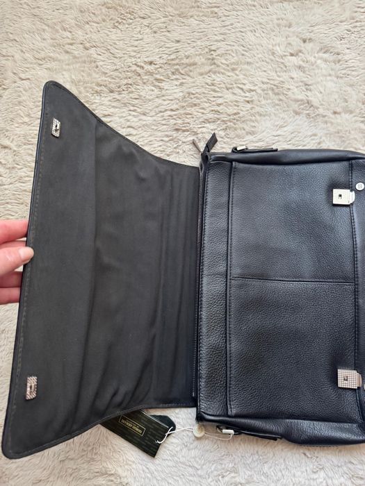 Geanta laptop piele Armani