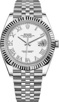 Часовник Rolex Datejust 41 White Roman Dial