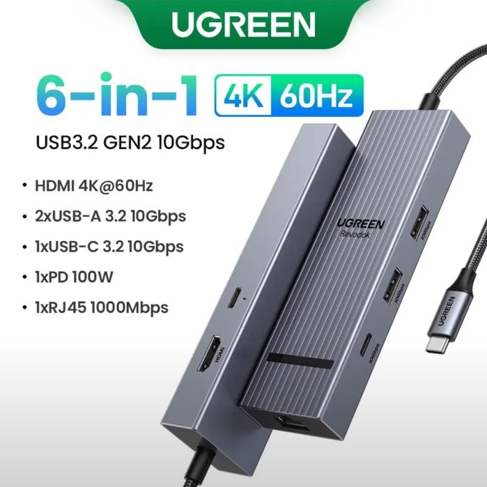 USB HUB UGREEN Концентратор ЮСБ Хаб