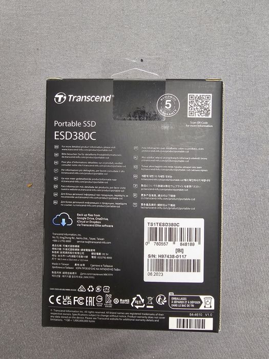 SSD portabil Transcend 1 TB, sigilat