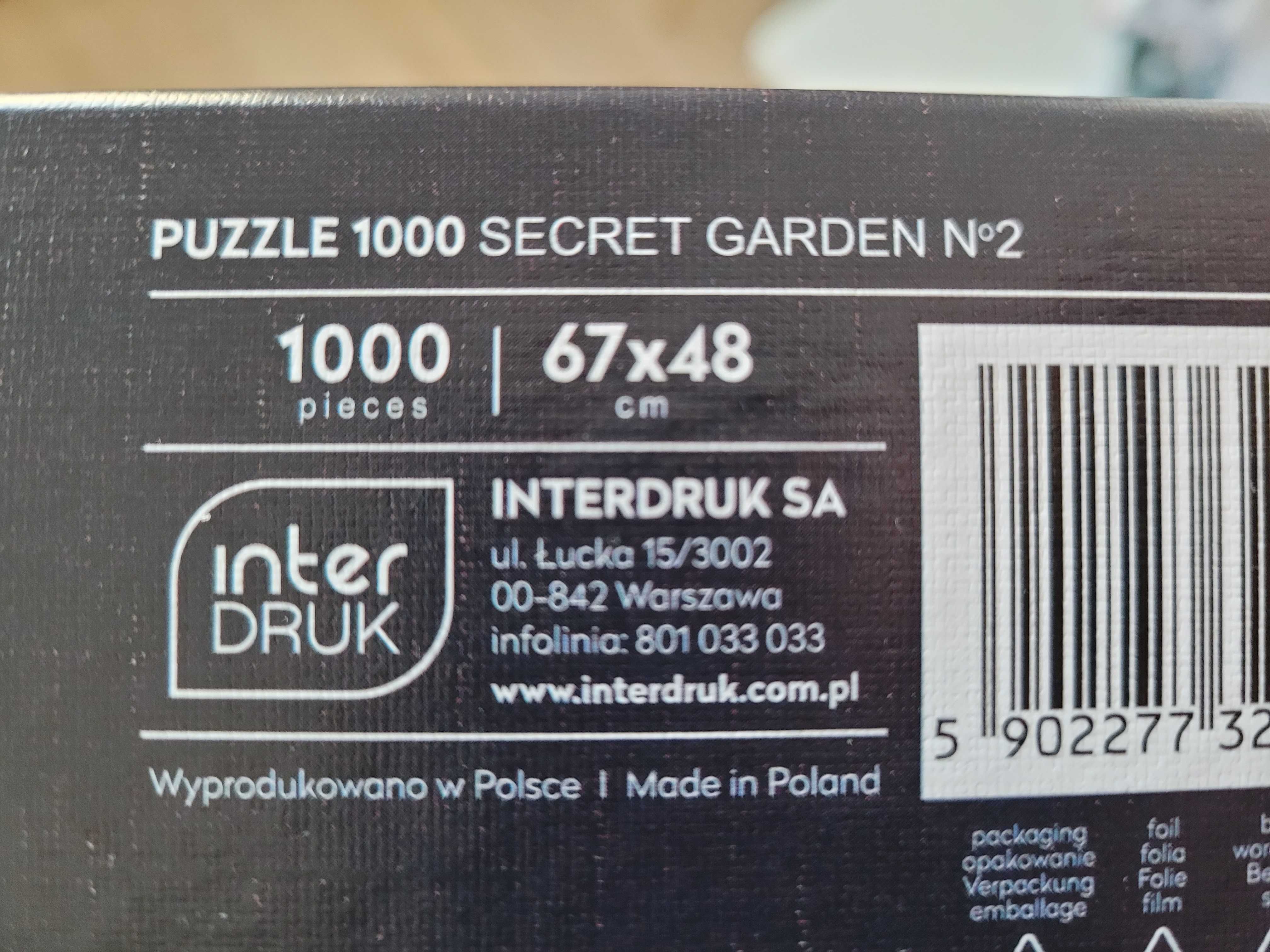 Пъзел Interdruk от 1000 части - Тайната градина