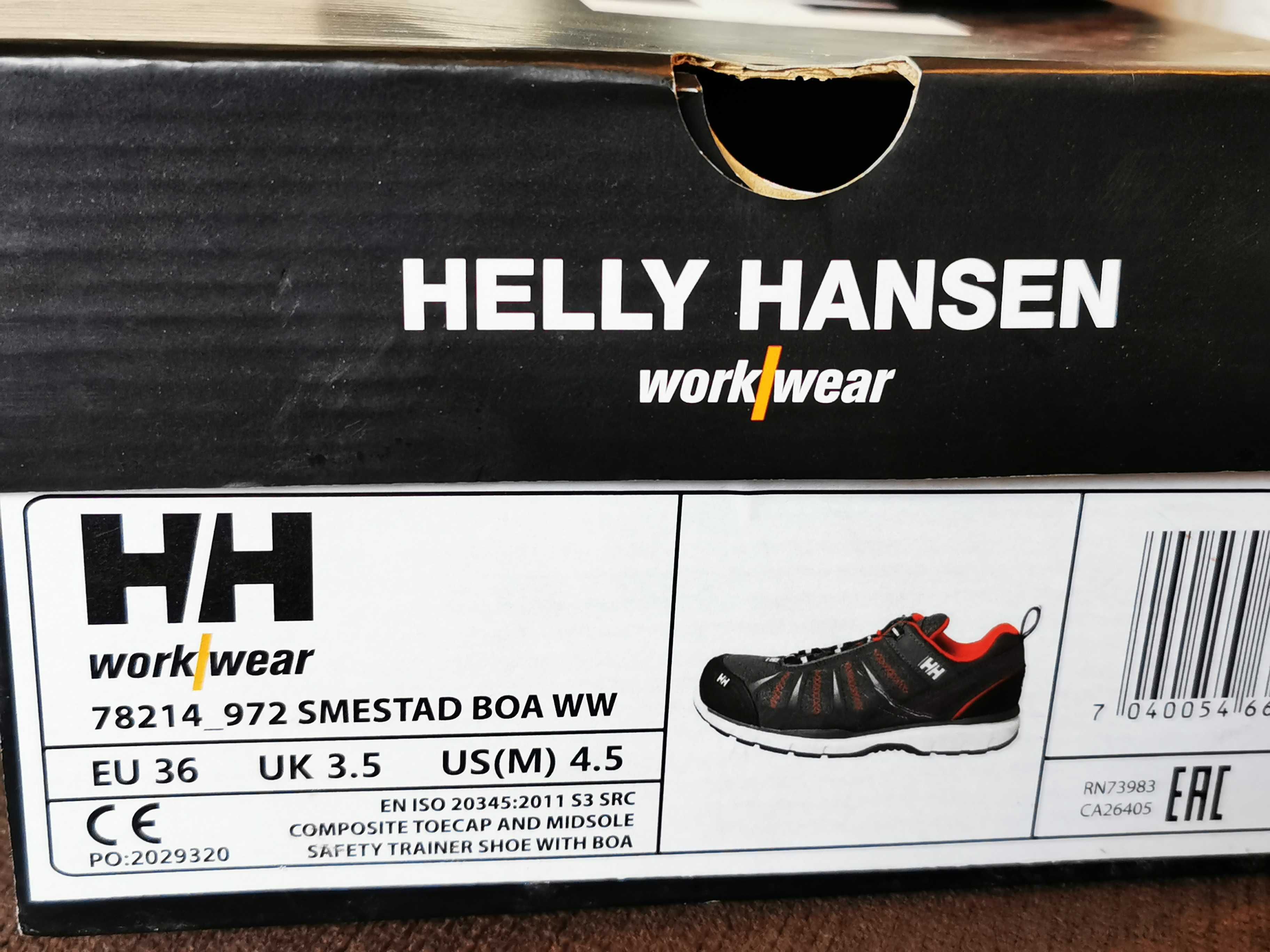 Pantofi lucru protectie Helly Hansen Smestad Low BOA, gen Strauss 36