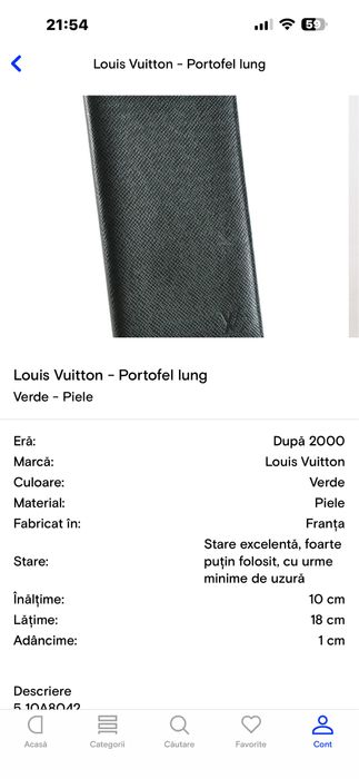 Louis Vuitton Portofel piele
