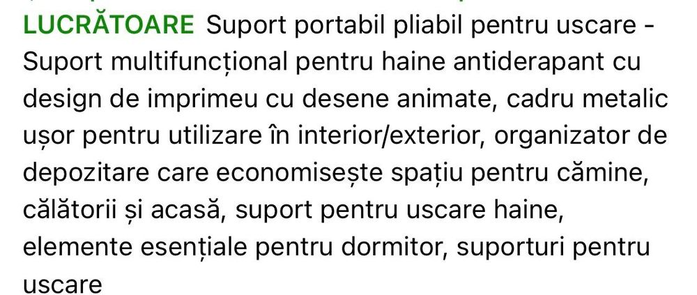 Uscător de Rufe Portabil - Tip Dulap - NOU