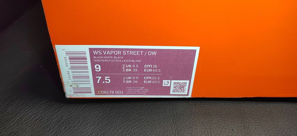 Nike Vapor Street Off-White, номер 40,5