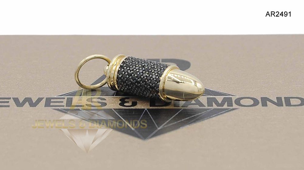 Pandantiv AUR 14 K model ARMY tip Bullet Colectia 2019 ARJEWELS(AR2490