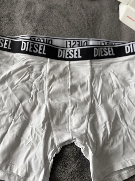 Diesel set 3 boxeri albi lungi marimea XL noi originali