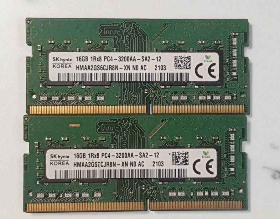 Memorie Laptop 32GB DDR4 3200, 2 x 16GB DDR4 3200AA sodimm, Amd, Intel