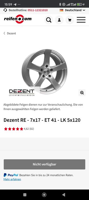 Roți  DEZENT 7Jx17h2 Et41 5x120 Bmw/ Opel /Daihatzu/Mercedes