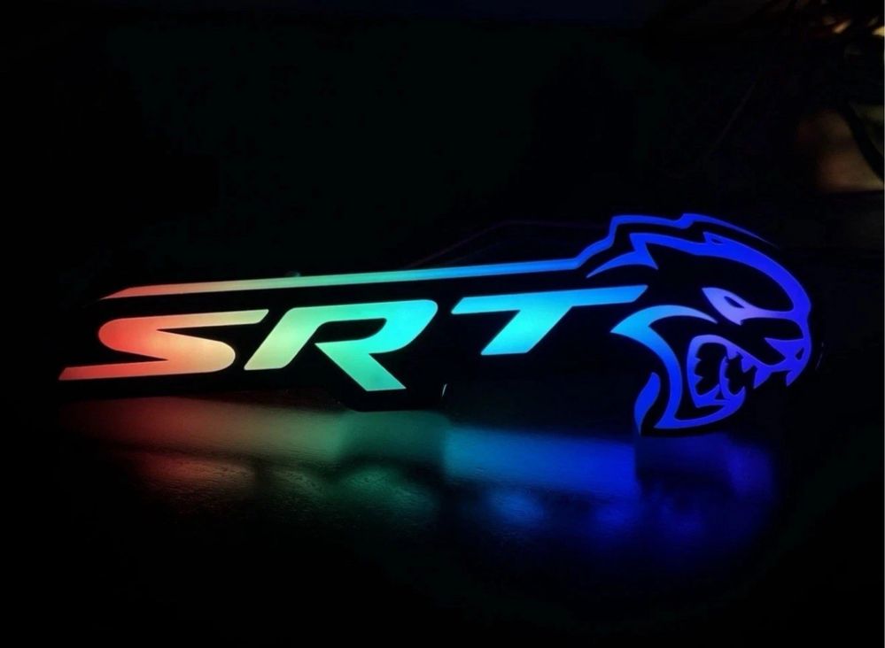 SRT Dodge Hellcat RGB табелка