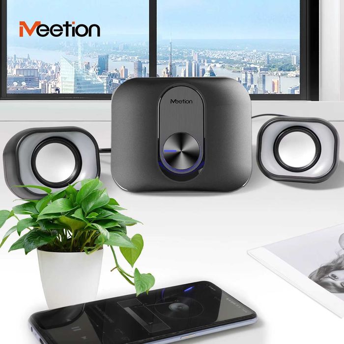 Meetion MT-SP2110 — компактная акустическая система 2.1 Есть доставка