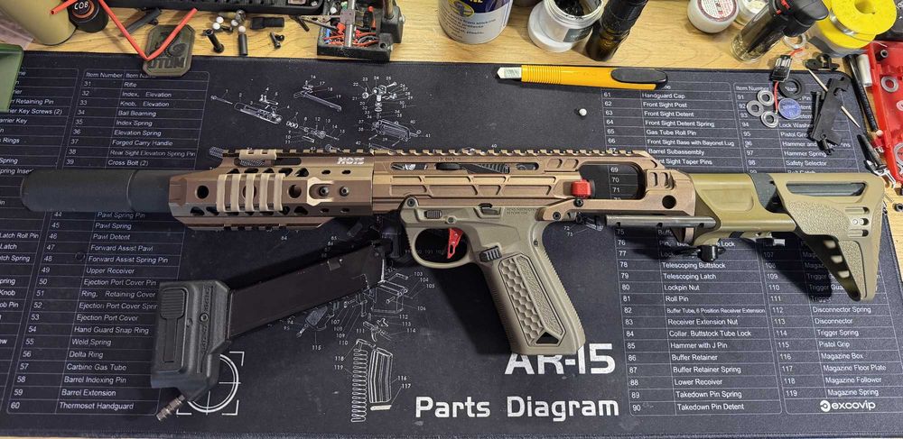 Еърсофт SMG GBB HPA Реплика AAP01 максимален ъпгрейд