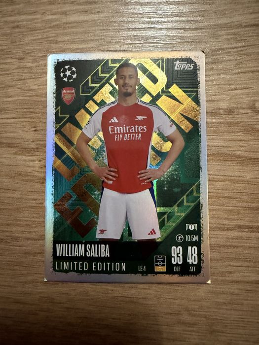 Topps Match Attax WILLIAM SALIBA - limited edition