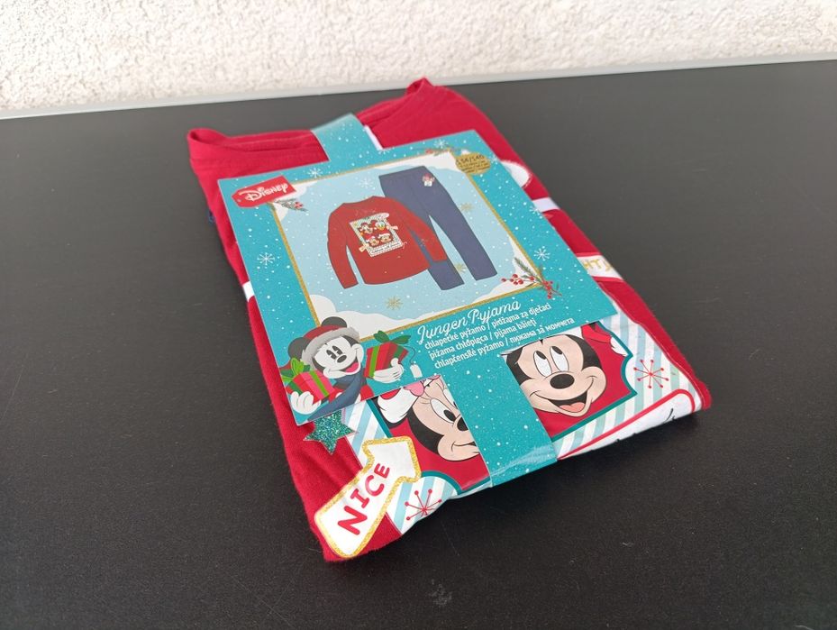 pijamale craciun copii fete baieti disney Mickey Mouse 134 140