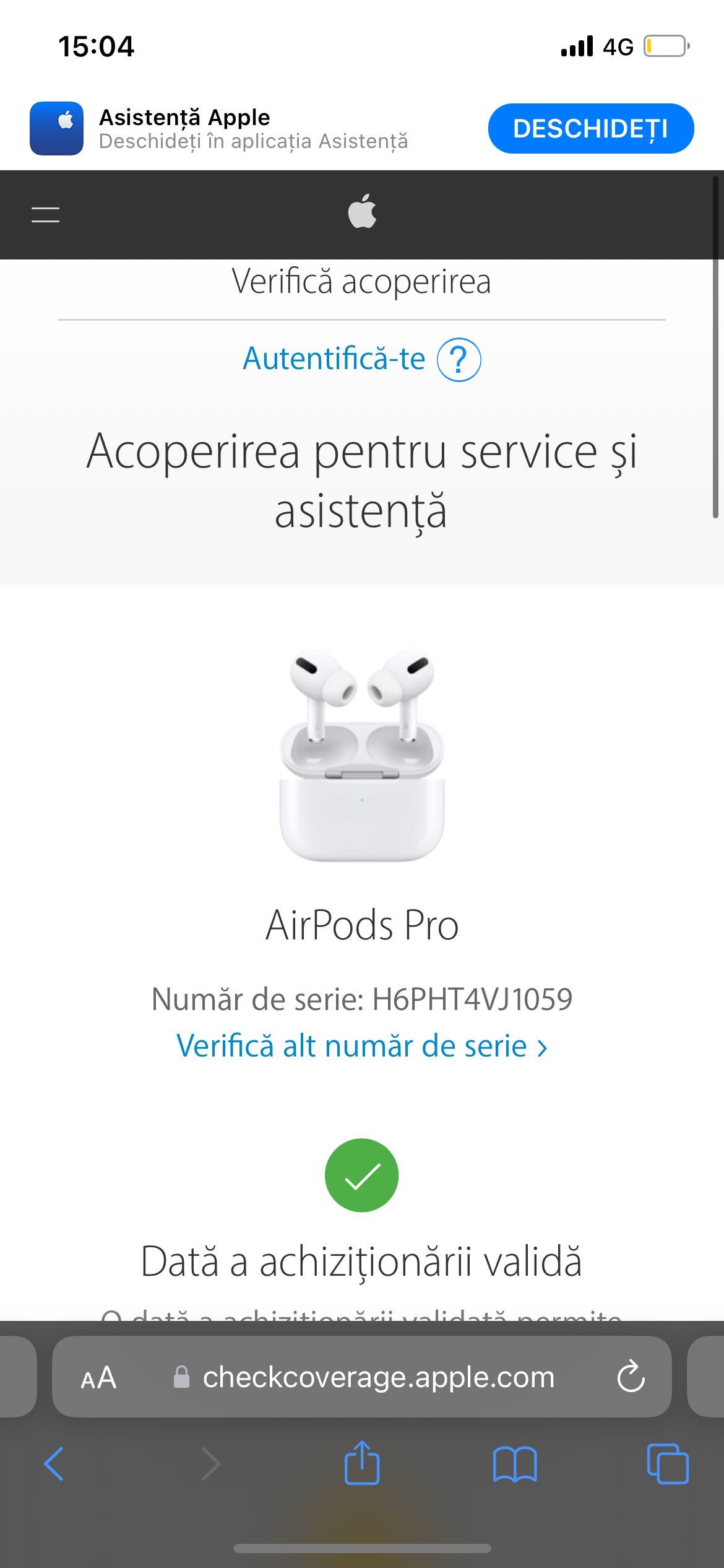 AirPods Pro cu garantie