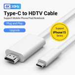 кабел 4К HDMI to Usb-C и протектор за Samsung Galaxy S22 S23 S24 ultra