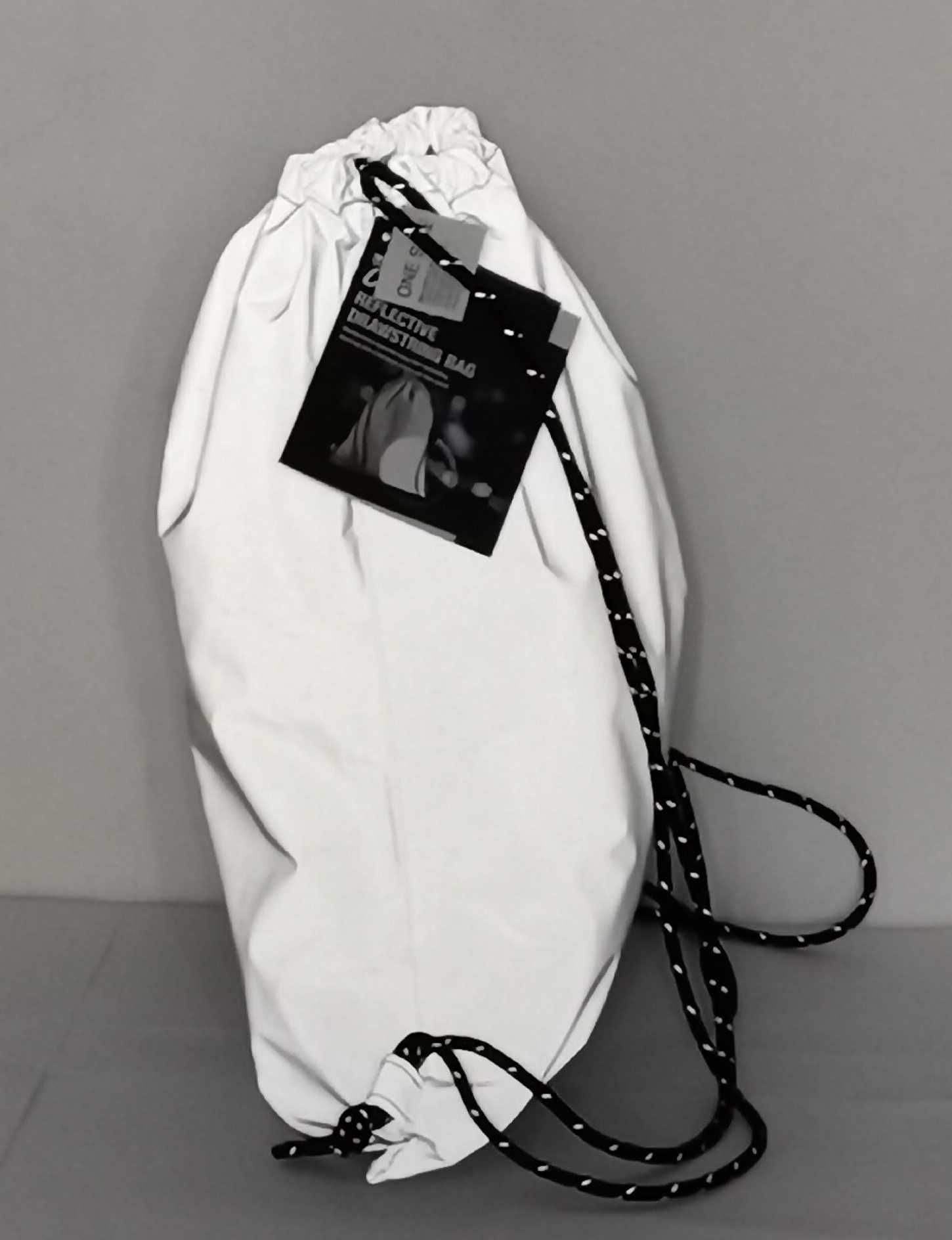 Rucsac reflectorizant geanta sport pt spate bretele reglabile snur