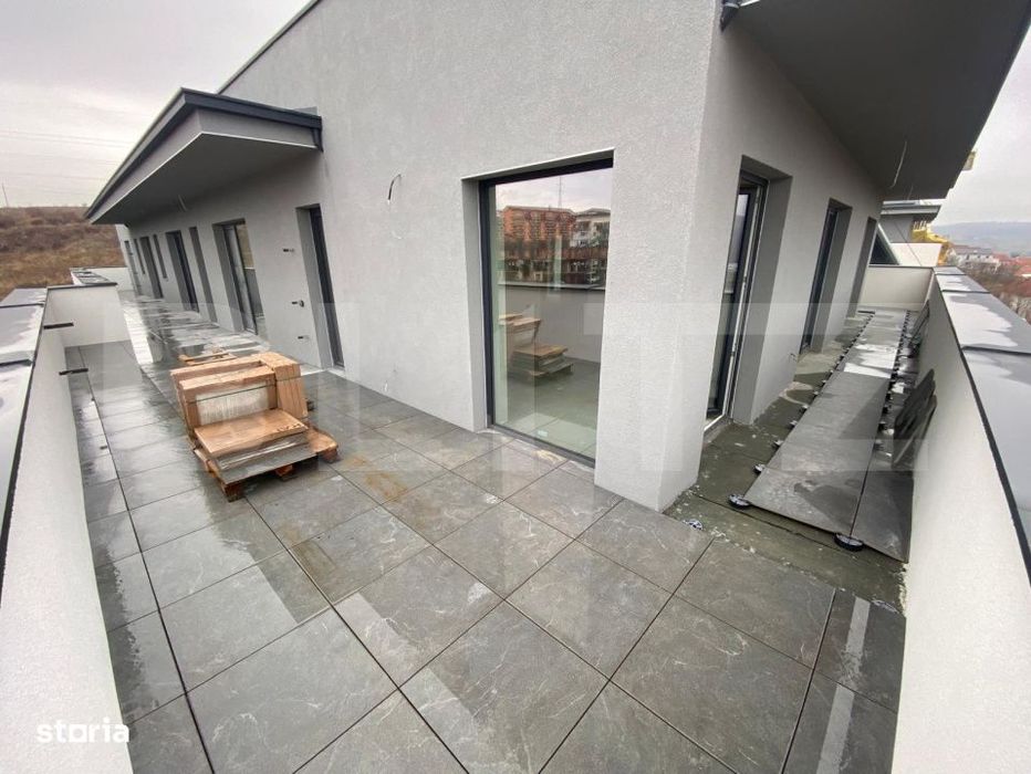 Apartament tip PENTHOUSE, 3 camere, 76 mp + terasa 60 mp, lift, Baciu