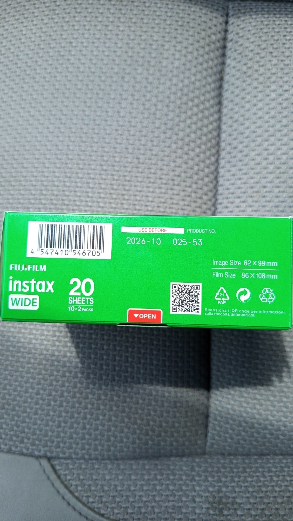Касети за фотоапарат instax WIDE