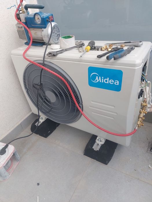 Instalare aer conditionat cu aspirator !