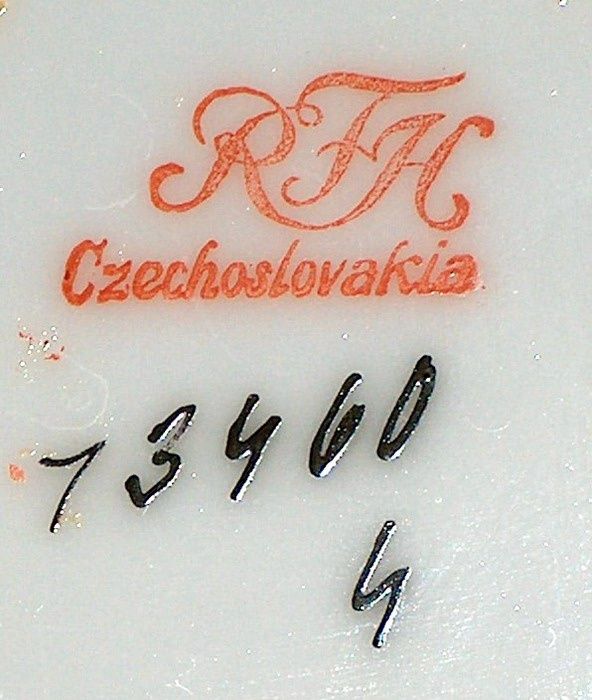 serviciu masă RTH Czechoslovakia, 52 piese, vintage (interbelic)