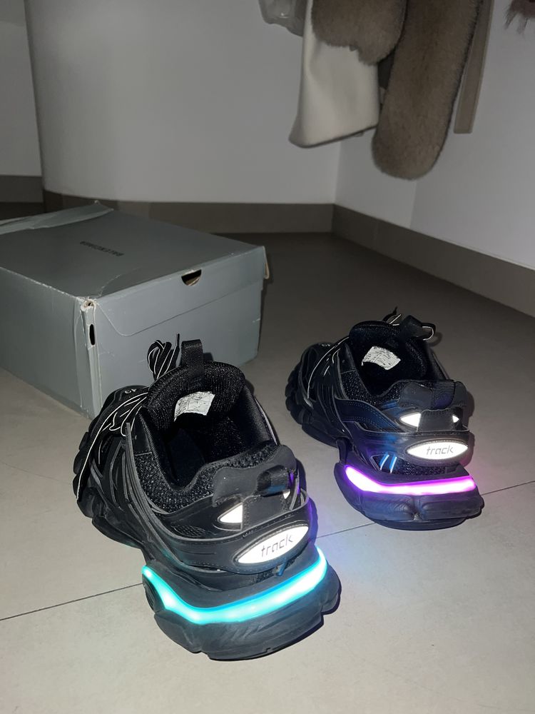 Balenciaga track negrii cu led