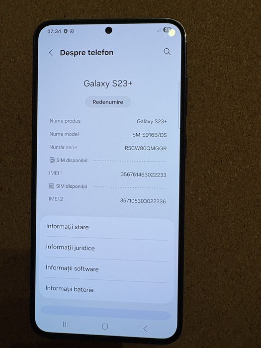 Samsung S916 Galaxy S23 Plus Dual Sim 512Gb ID-XXL2854
