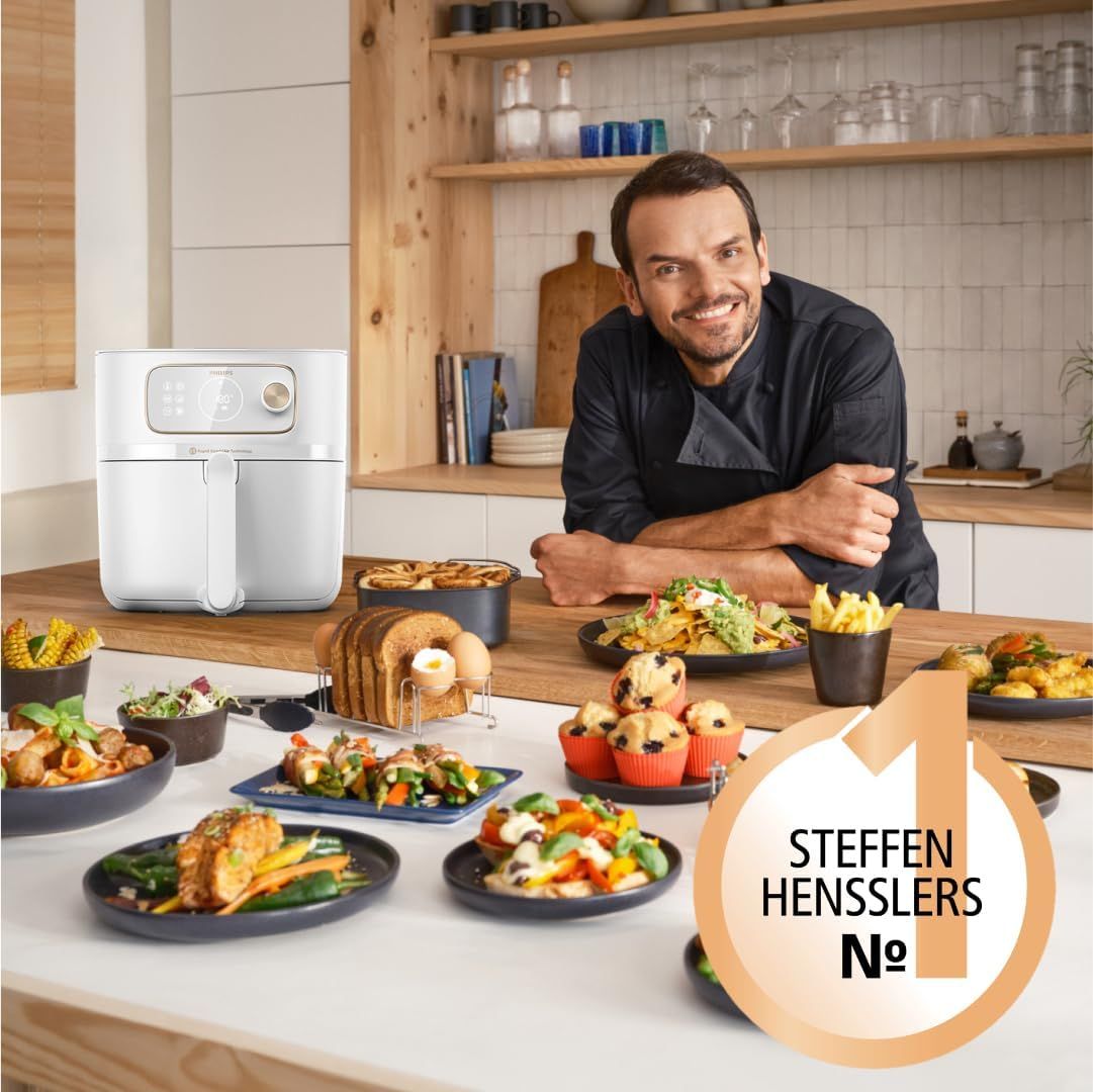 Philips Airfryer XXL 7000 Series 22 funcții 8.3L WiFi Gătire Rapidă