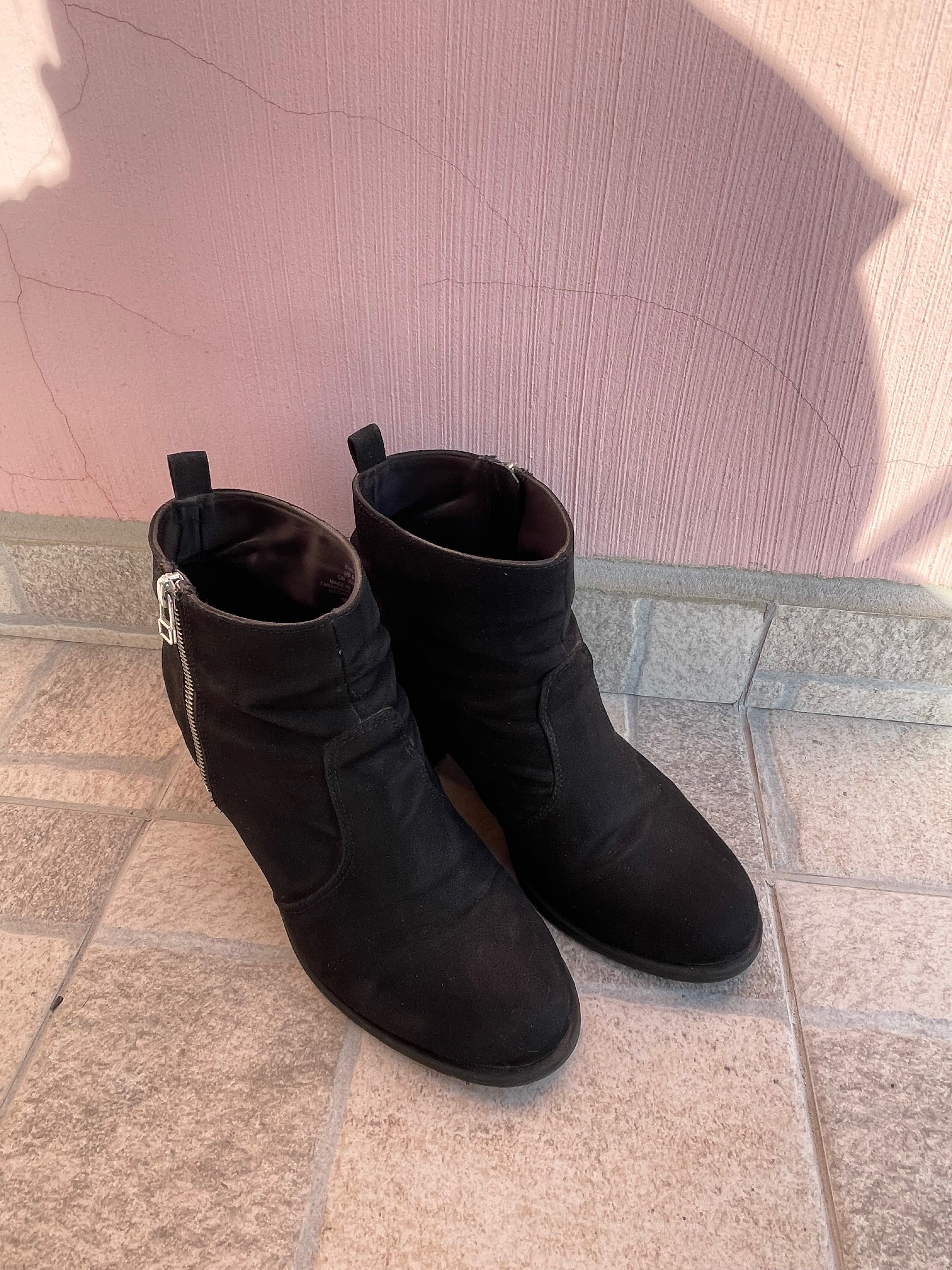 Велурени обувки с нисък ток H&M