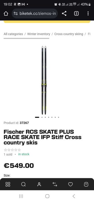 Schiuri ski fond Fischer - noi - 176cm