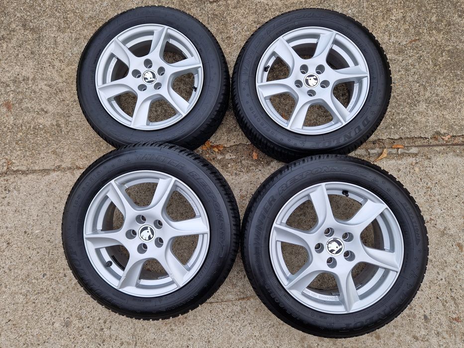 Jante 5x100 Skoda Fabia anvelope iarna relativ Noi 185 60 15