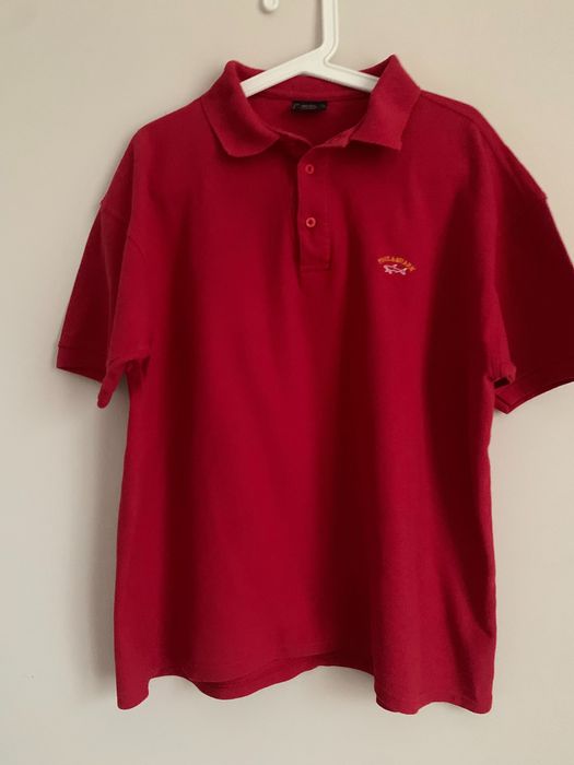 Мъжка червена тениска Paul & Shark Размер XL Оригинал