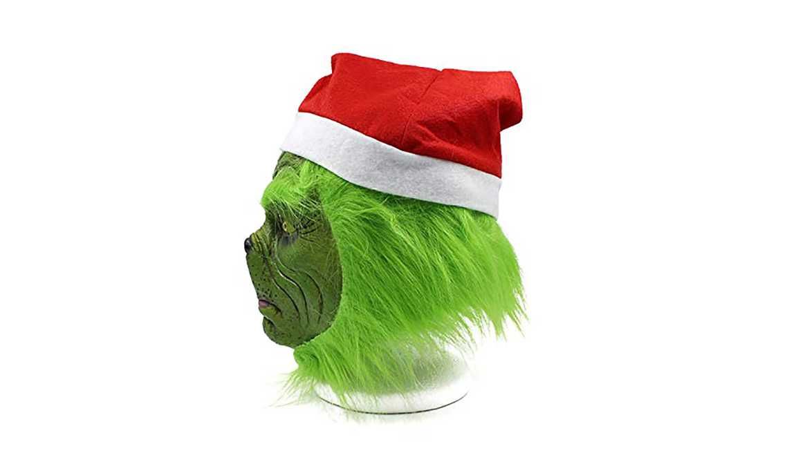 Masca Grinch manusi verde pentru Halloween Craciun petrecere bal