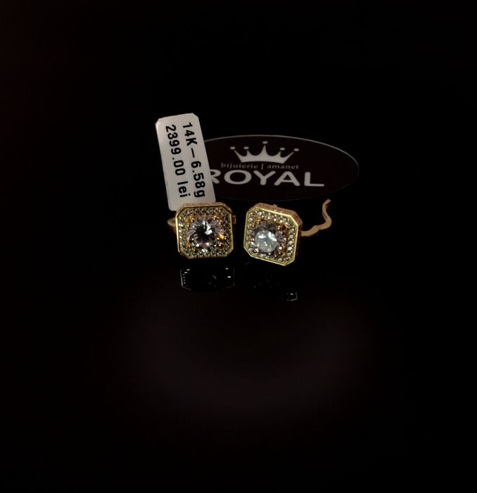 Bijuteria Royal cercei din aur 14k 6.58 gr